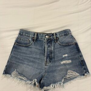 Women's Distressed Denim Shorts